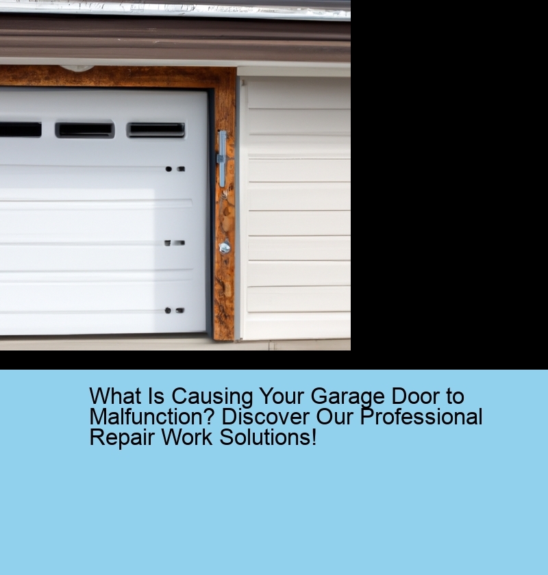 What Is Causing Your Garage Door to Malfunction? Discover Our Professional Repair Work Solutions!