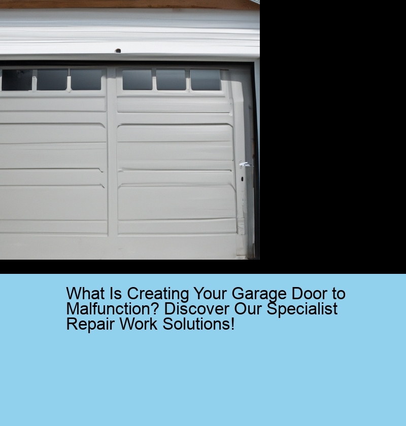 What Is Creating Your Garage Door to Malfunction? Discover Our Specialist Repair Work Solutions!