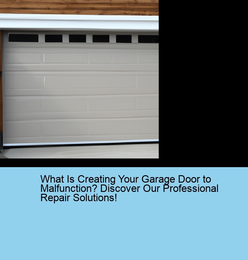 What Is Creating Your Garage Door to Malfunction? Discover Our Professional Repair Solutions!