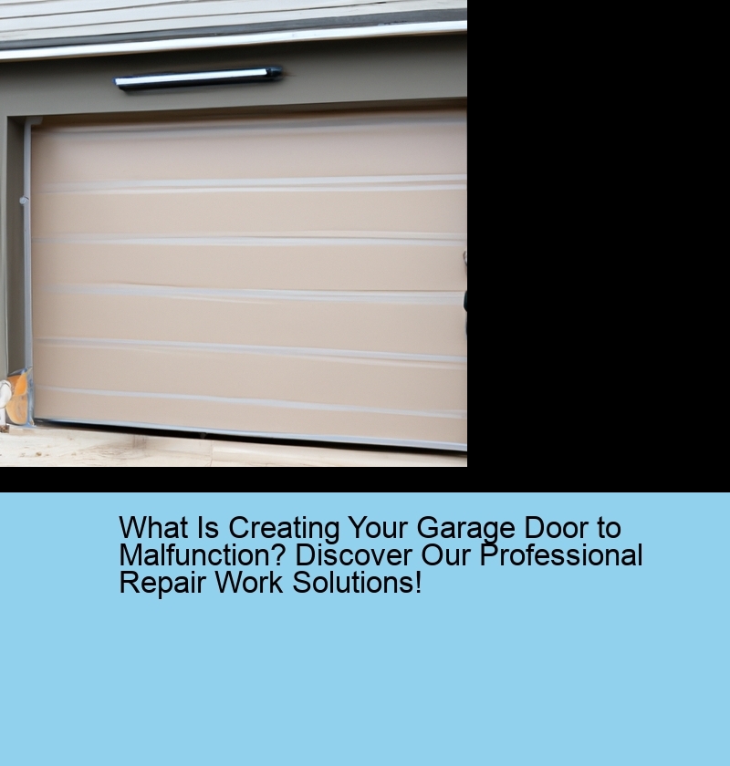What Is Creating Your Garage Door to Malfunction? Discover Our Professional Repair Work Solutions!