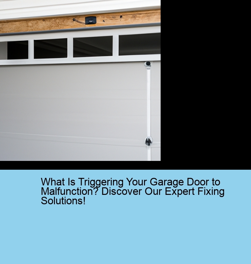What Is Triggering Your Garage Door to Malfunction? Discover Our Expert Fixing Solutions!